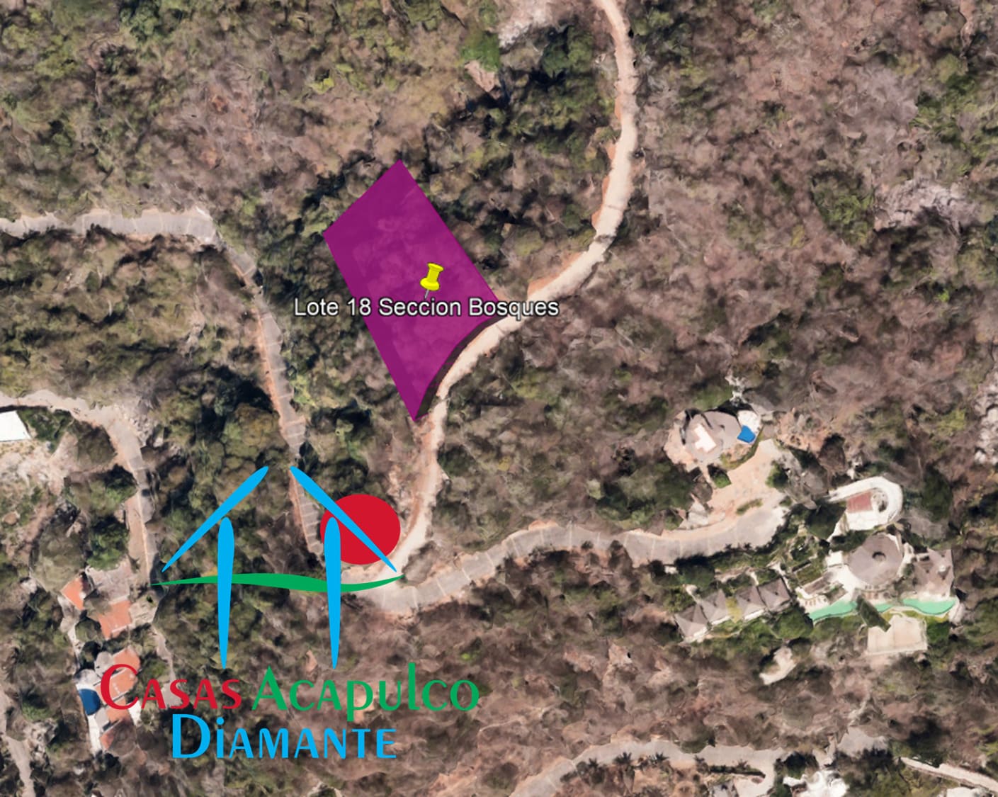 Terreno Brisas del Marqués Bosques lote 18 - Vista aérea 1